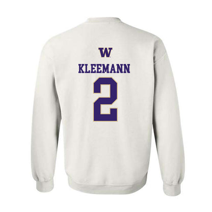 Washington - NCAA Men's Soccer : Philip Kleemann - Sports Shersey Crewneck Sweatshirt-1