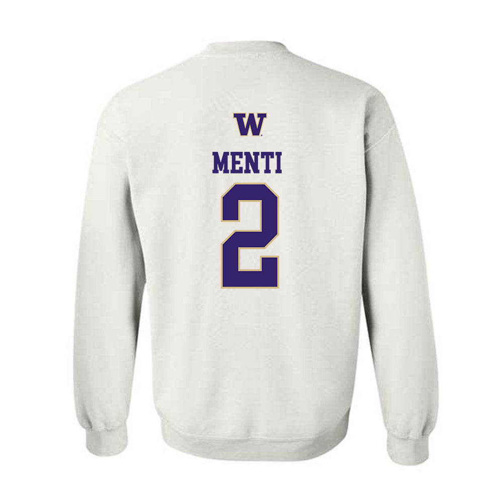 Washington - NCAA Women's Soccer : Anna Menti - Sports Shersey Crewneck Sweatshirt-1