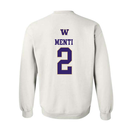 Washington - NCAA Women's Soccer : Anna Menti - Sports Shersey Crewneck Sweatshirt-1