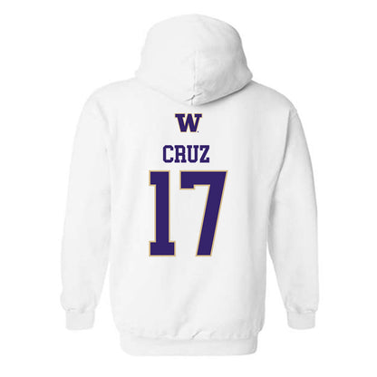 Washington - NCAA Men's Soccer : Cameron Cruz - Sports Shersey Hooded Sweatshirt-1