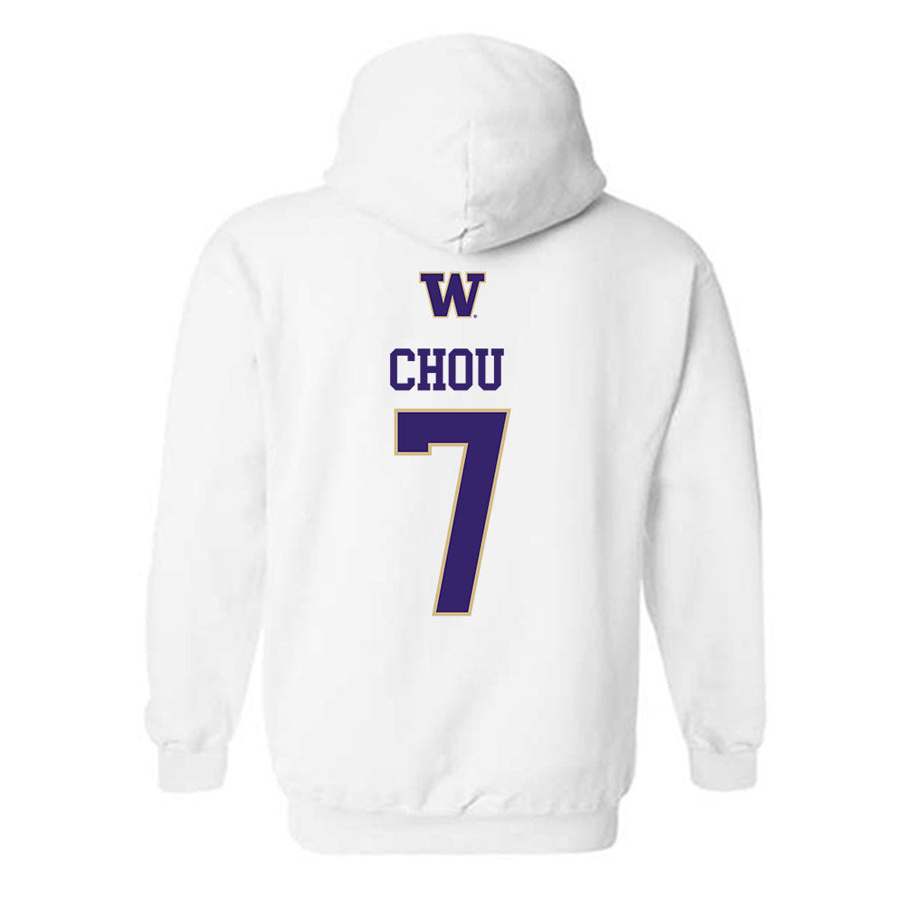 Washington - NCAA Women's Soccer : ANGELICA Chou - Sports Shersey Hooded Sweatshirt-1