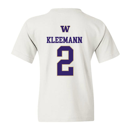 Washington - NCAA Men's Soccer : Philip Kleemann - Sports Shersey Youth T-Shirt-1