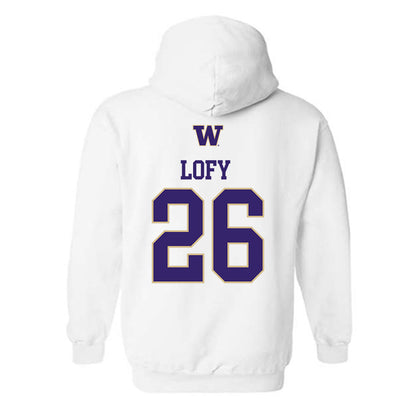 Washington - NCAA Men's Soccer : Connor Lofy - Sports Shersey Hooded Sweatshirt-1