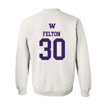 Washington - NCAA Men's Soccer : Jaeger Felton - Sports Shersey Crewneck Sweatshirt-1