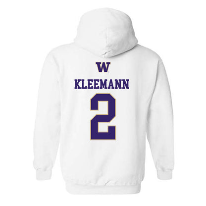 Washington - NCAA Men's Soccer : Philip Kleemann - Sports Shersey Hooded Sweatshirt-1