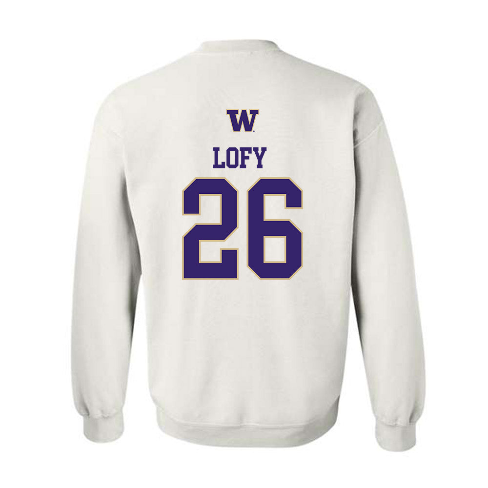 Washington - NCAA Men's Soccer : Connor Lofy - Sports Shersey Crewneck Sweatshirt-1