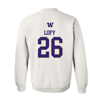 Washington - NCAA Men's Soccer : Connor Lofy - Sports Shersey Crewneck Sweatshirt-1