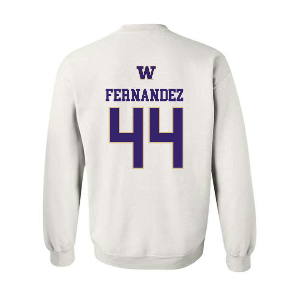 Washington - NCAA Men's Soccer : Gabe Fernandez - Sports Shersey Crewneck Sweatshirt-1