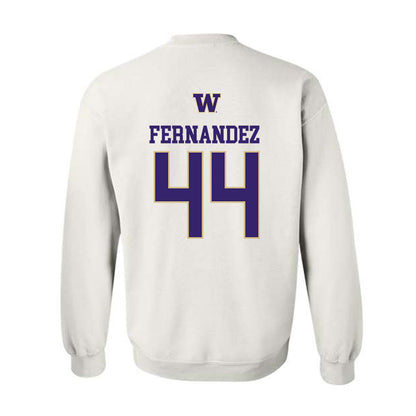 Washington - NCAA Men's Soccer : Gabe Fernandez - Sports Shersey Crewneck Sweatshirt-1