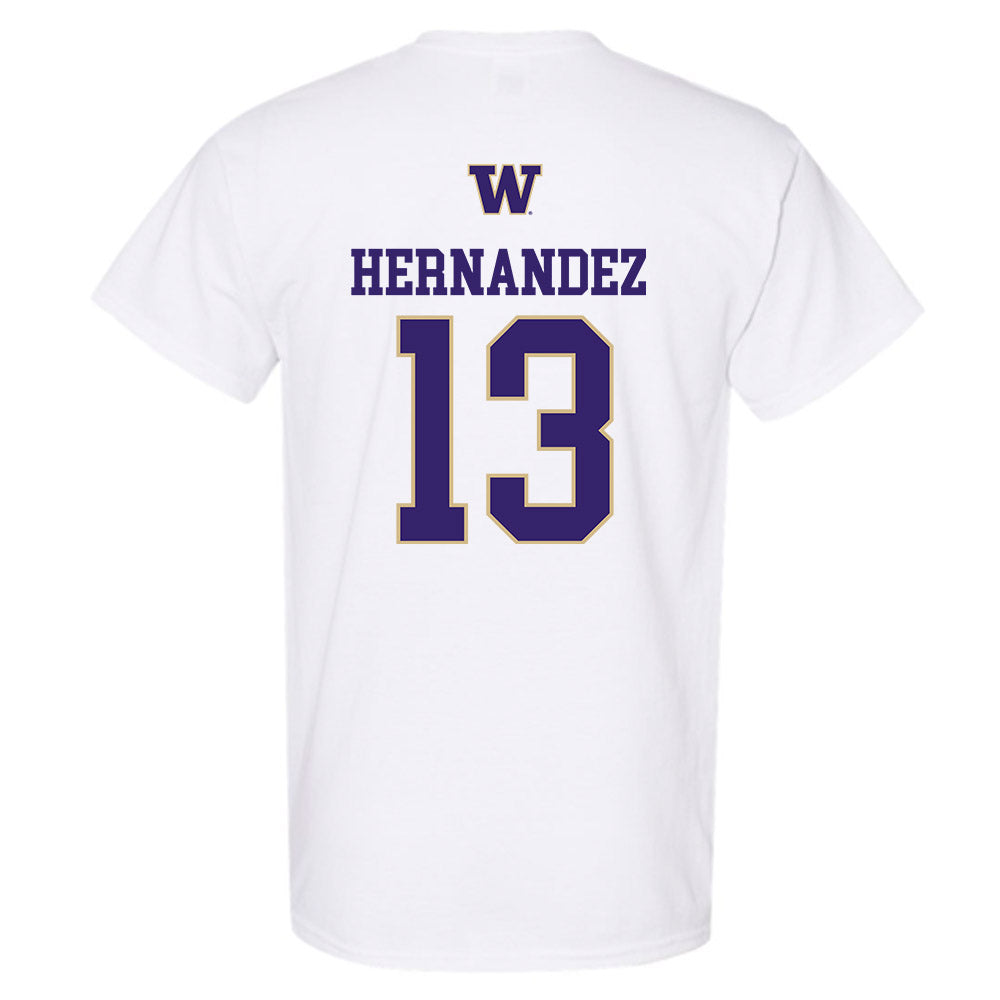 Washington - NCAA Men's Soccer : Kevin Hernandez - Sports Shersey T-Shirt-1
