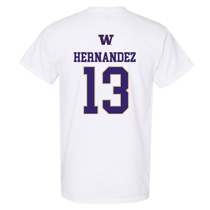 Washington - NCAA Men's Soccer : Kevin Hernandez - Sports Shersey T-Shirt-1