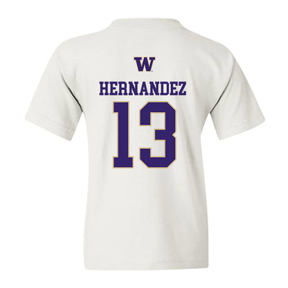 Washington - NCAA Men's Soccer : Kevin Hernandez - Sports Shersey Youth T-Shirt-1
