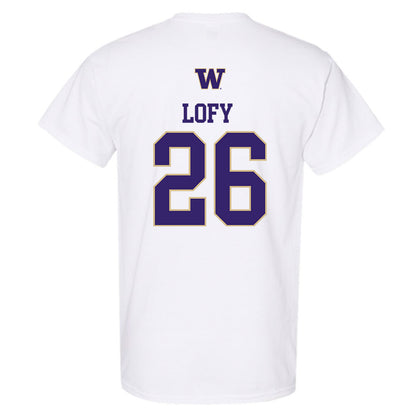 Washington - NCAA Men's Soccer : Connor Lofy - Sports Shersey T-Shirt-1