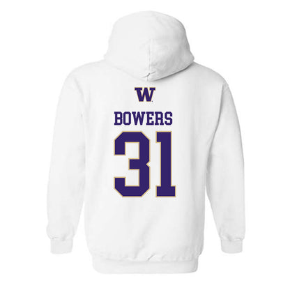Washington - NCAA Men's Soccer : Brecken Bowers - Sports Shersey Hooded Sweatshirt-1