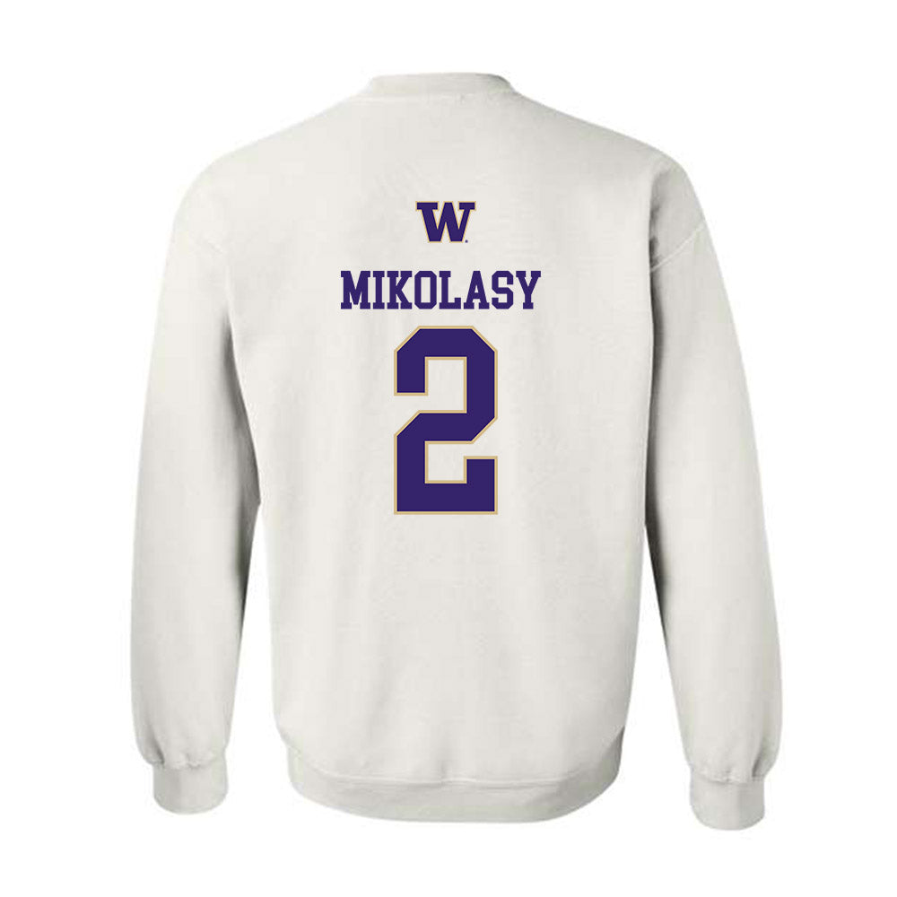 Washington - NCAA Men's Soccer : Harper Mikolasy - Sports Shersey Crewneck Sweatshirt-1