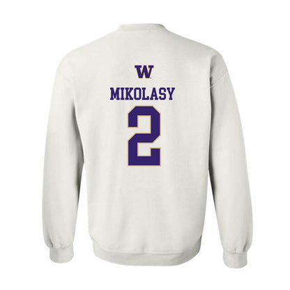 Washington - NCAA Men's Soccer : Harper Mikolasy - Sports Shersey Crewneck Sweatshirt-1