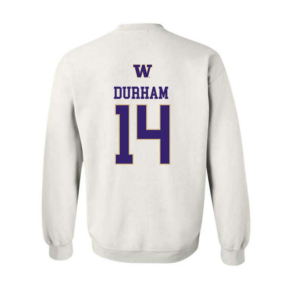 Washington - NCAA Women's Soccer : Elle Durham - Sports Shersey Crewneck Sweatshirt-1