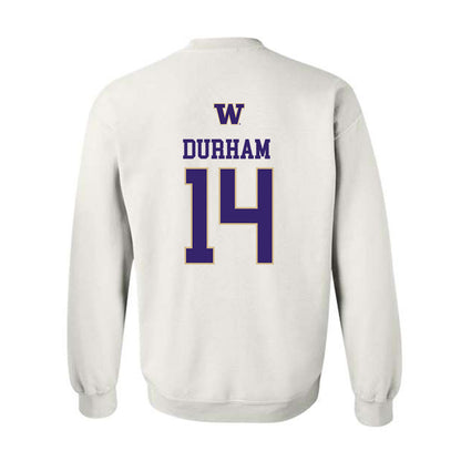 Washington - NCAA Women's Soccer : Elle Durham - Sports Shersey Crewneck Sweatshirt-1