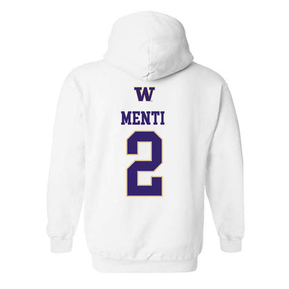 Washington - NCAA Women's Soccer : Anna Menti - Sports Shersey Hooded Sweatshirt-1