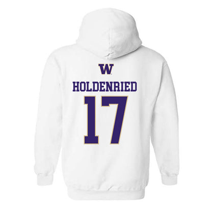 Washington - NCAA Women's Soccer : Jadyn Holdenried - Sports Shersey Hooded Sweatshirt-1