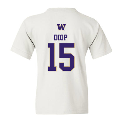 Washington - NCAA Men's Soccer : Mani Diop - Sports Shersey Youth T-Shirt-1