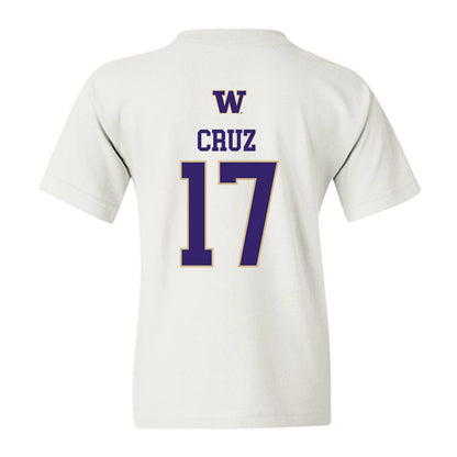 Washington - NCAA Men's Soccer : Cameron Cruz - Sports Shersey Youth T-Shirt-1