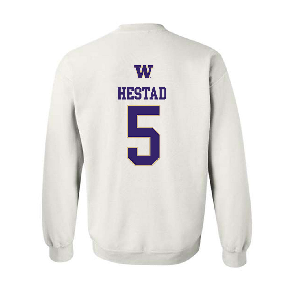 Washington - NCAA Men's Soccer : Asher Hestad - Sports Shersey Crewneck Sweatshirt-1