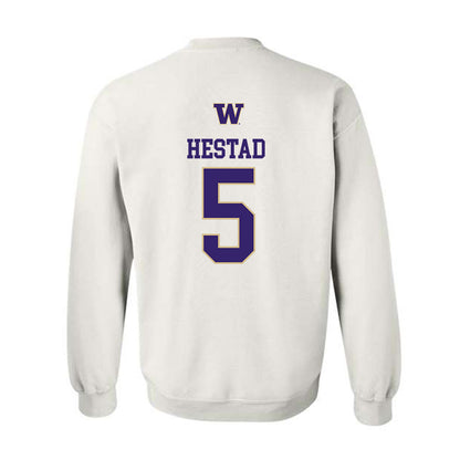 Washington - NCAA Men's Soccer : Asher Hestad - Sports Shersey Crewneck Sweatshirt-1