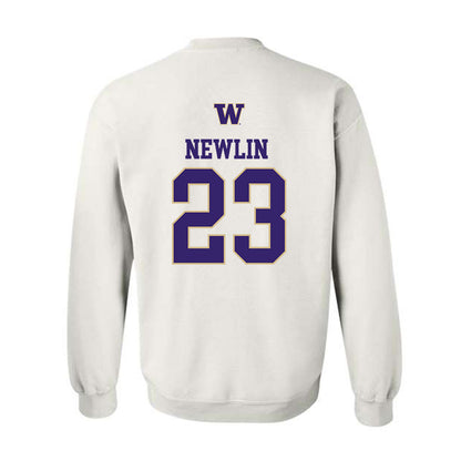 Washington - NCAA Women's Soccer : Lucy Newlin - Sports Shersey Crewneck Sweatshirt-1