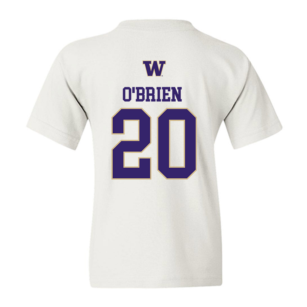 Washington - NCAA Men's Soccer : Nick O'Brien - Sports Shersey Youth T-Shirt-1