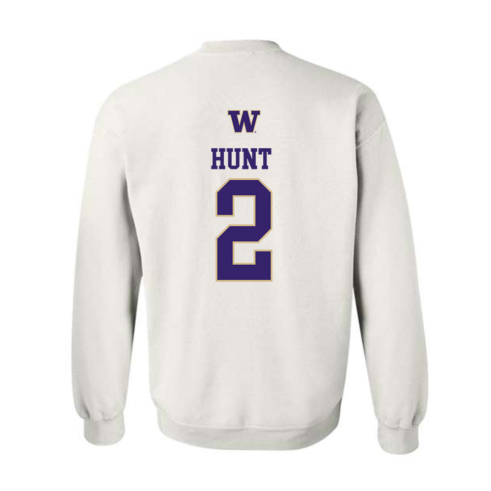 Washington - NCAA Women's Volleyball : Julia Hunt - Sports Shersey Crewneck Sweatshirt-1