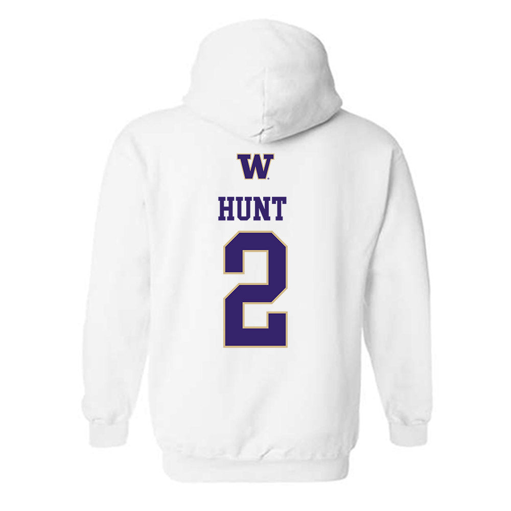 Washington - NCAA Women's Volleyball : Julia Hunt - Sports Shersey Hooded Sweatshirt-1
