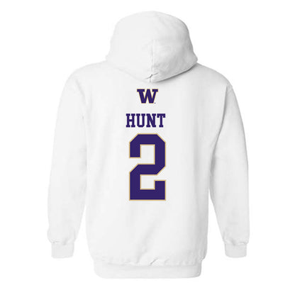 Washington - NCAA Women's Volleyball : Julia Hunt - Sports Shersey Hooded Sweatshirt-1