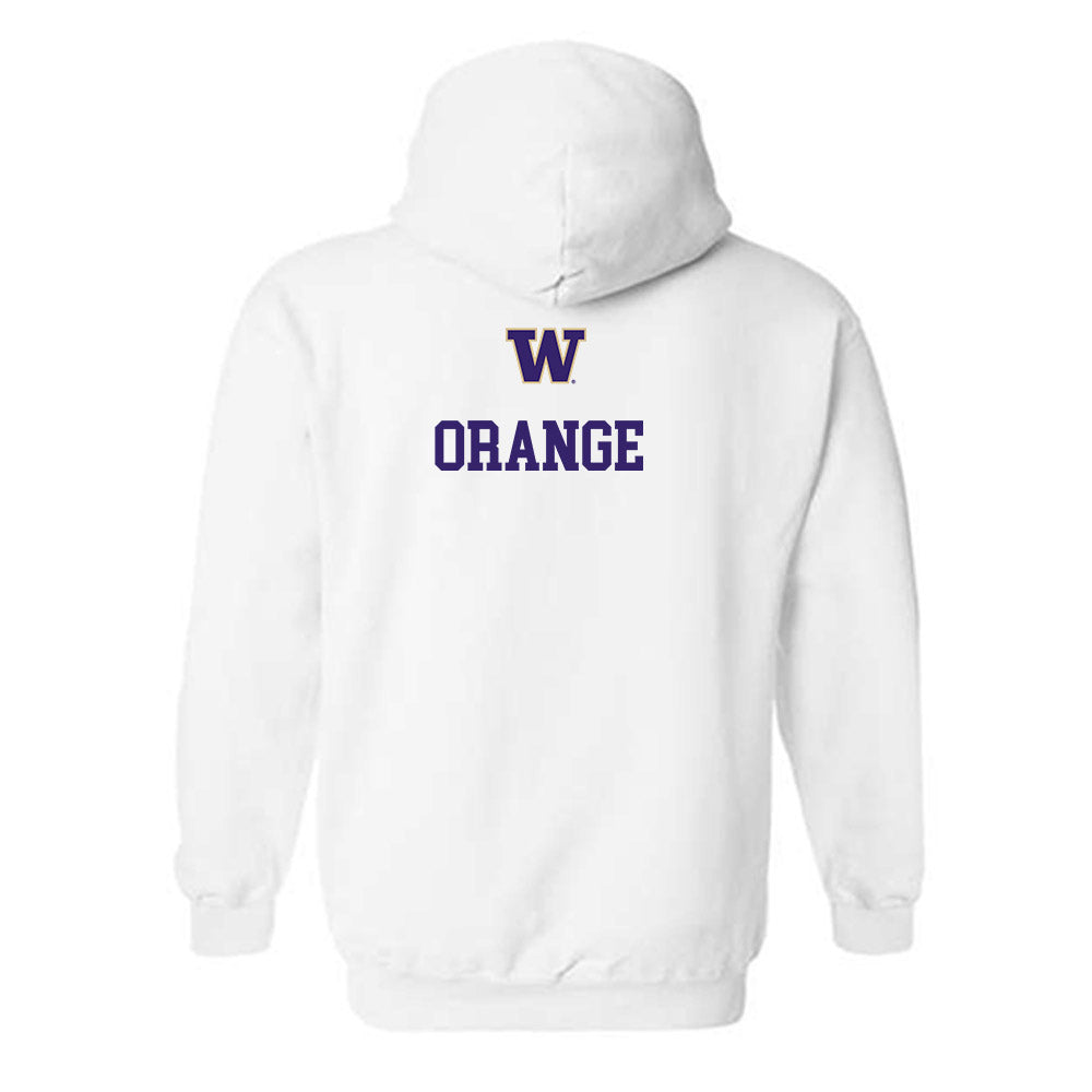 Washington - NCAA Women's Track & Field : Saydi Orange - Sports Shersey Hooded Sweatshirt-1