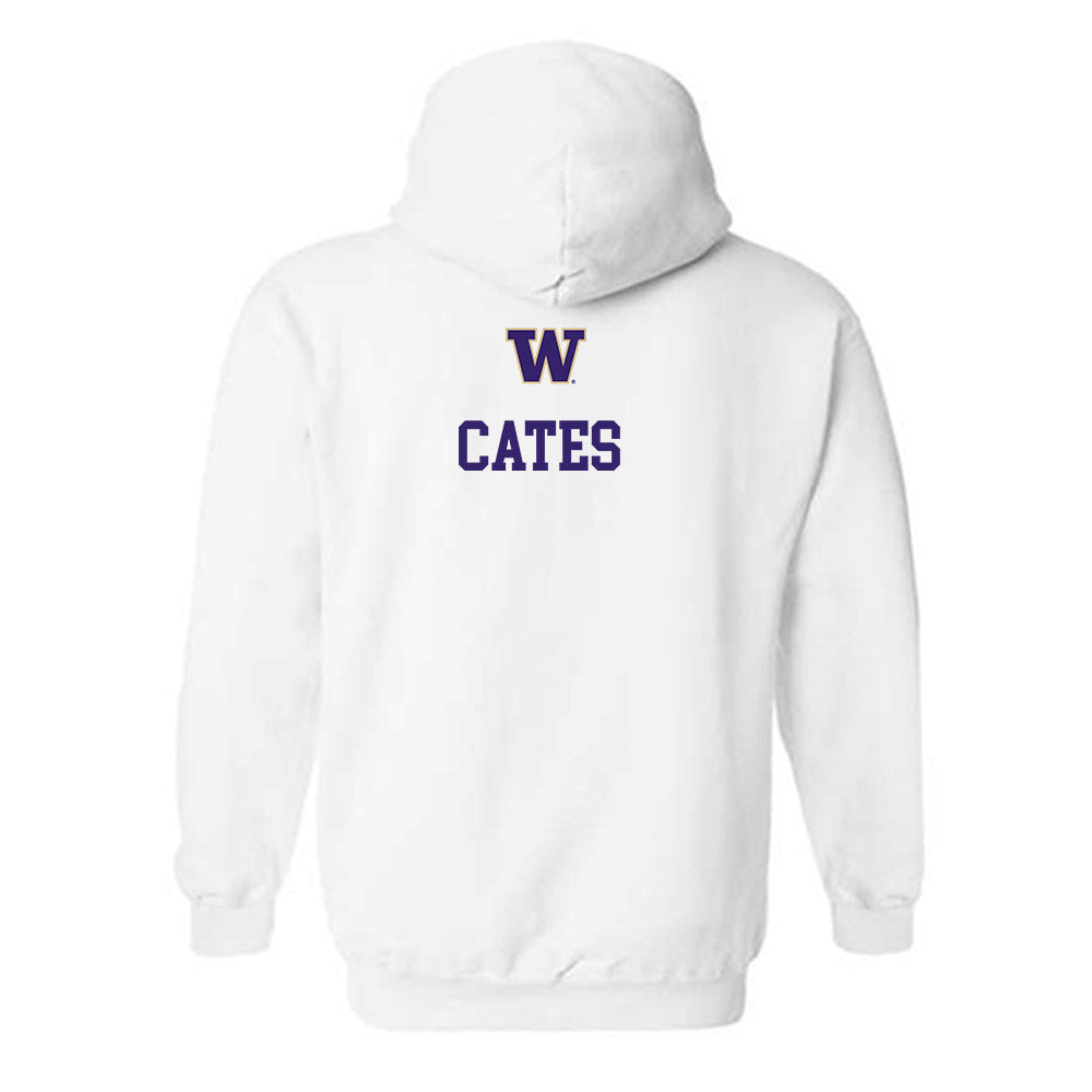 Washington - NCAA Men's Track & Field : Tomeko Cates - Sports Shersey Hooded Sweatshirt-1