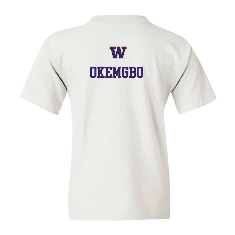 Washington - NCAA Women's Track & Field : Chiche Okemgbo - Sports Shersey Youth T-Shirt-1