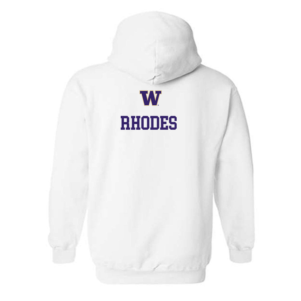 Washington - NCAA Men's Track & Field : Alexander Rhodes - Sports Shersey Hooded Sweatshirt-1