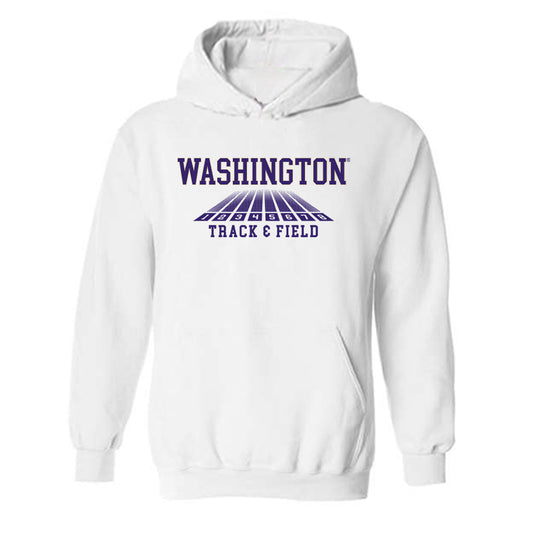 Washington - NCAA Men's Track & Field : Roman Hutchinson - Sports Shersey Hooded Sweatshirt-0