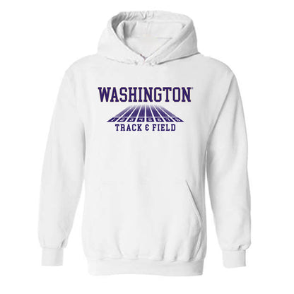 Washington - NCAA Women's Track & Field : Mia Cochran - Sports Shersey Hooded Sweatshirt-0