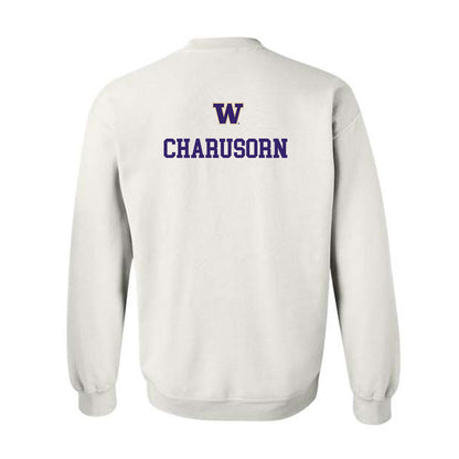 Washington - NCAA Men's Tennis : Penn Charusorn - Sports Shersey Crewneck Sweatshirt-1