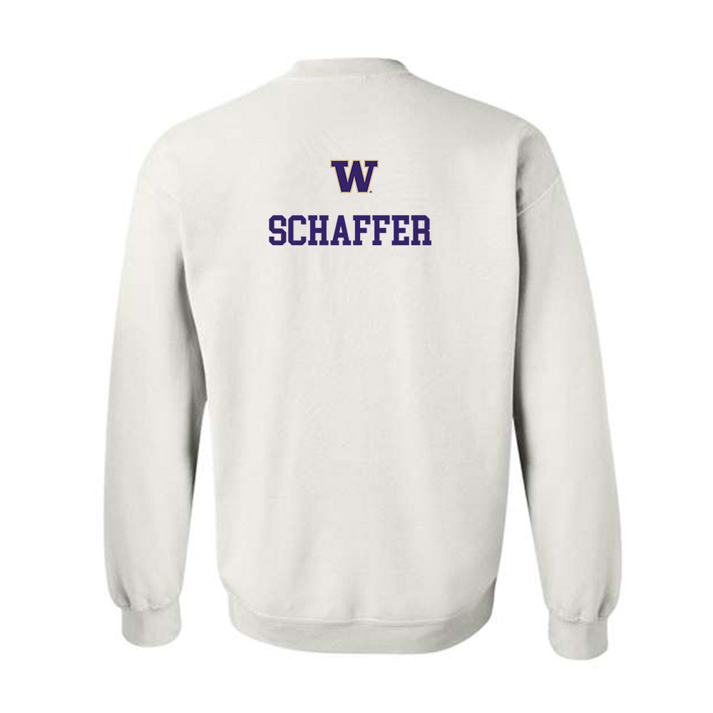 Washington - NCAA Women's Gymnastics : Jessica Schaffer - Sports Shersey Crewneck Sweatshirt-1