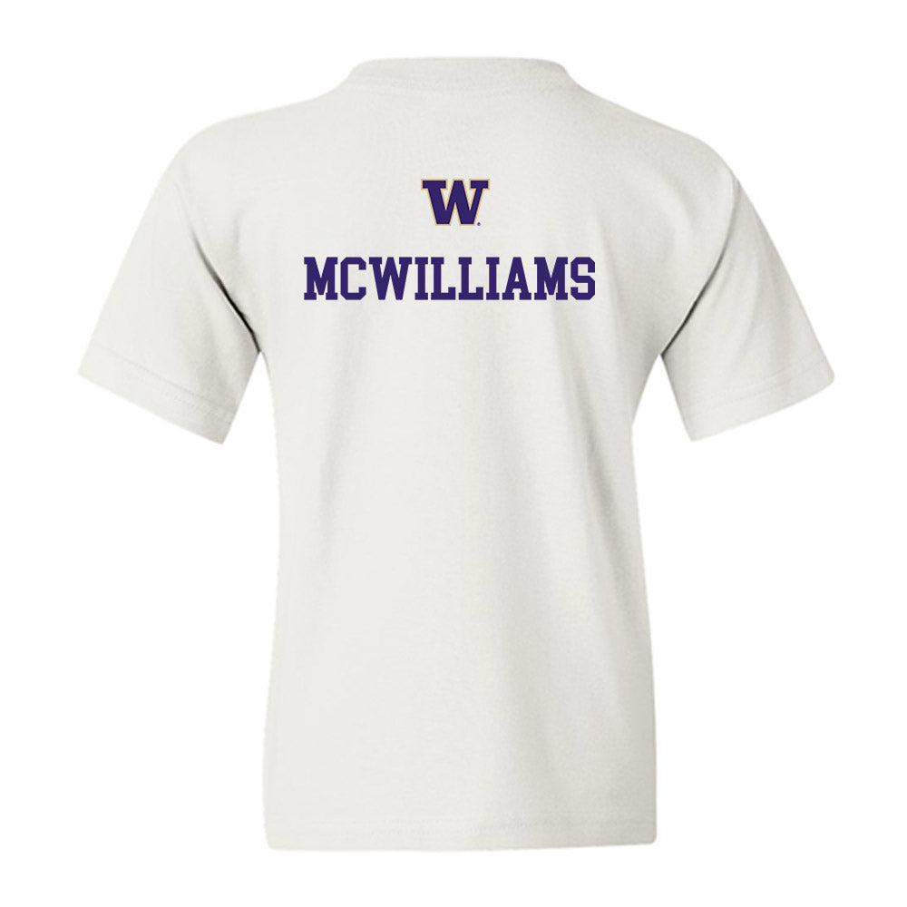 Washington - NCAA Women's Gymnastics : Caitlin McWilliams - Sports Shersey Youth T-Shirt-1