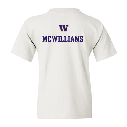 Washington - NCAA Women's Gymnastics : Caitlin McWilliams - Sports Shersey Youth T-Shirt-1