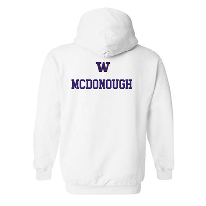 Washington - NCAA Women's Gymnastics : Mary McDonough - Sports Shersey Hooded Sweatshirt-1