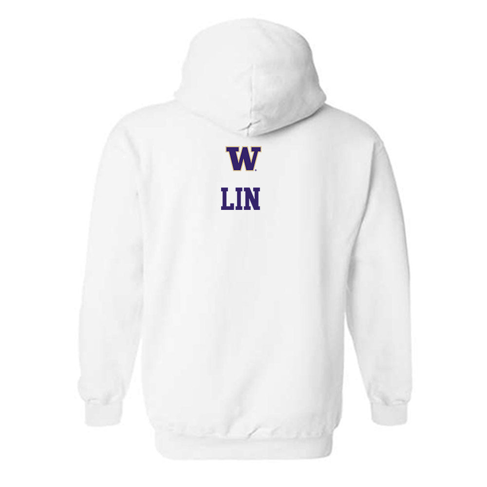 Washington - NCAA Women's Gymnastics : Kristin Lin - Sports Shersey Hooded Sweatshirt-1