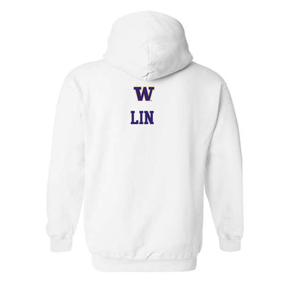 Washington - NCAA Women's Gymnastics : Kristin Lin - Sports Shersey Hooded Sweatshirt-1