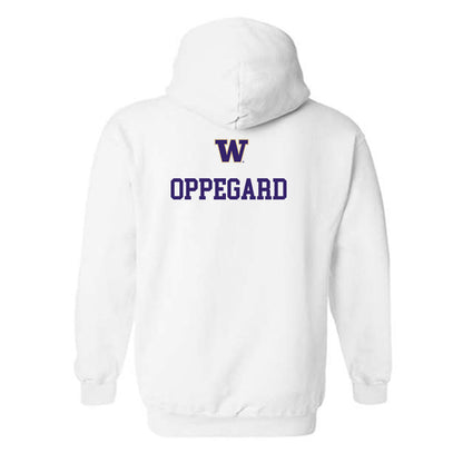 Washington - NCAA Women's Gymnastics : Olivia Oppegard - Sports Shersey Hooded Sweatshirt-1