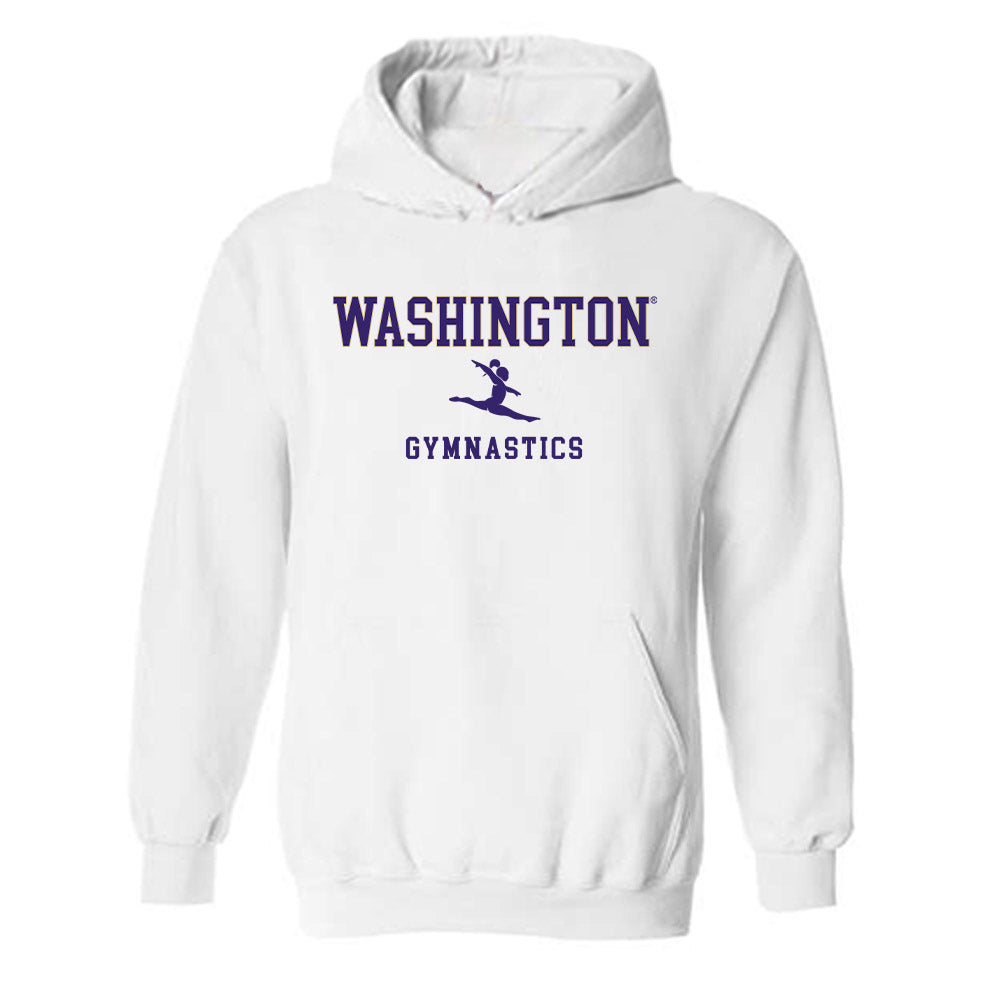 Washington - NCAA Women's Gymnastics : Lydia Rak - Sports Shersey Hooded Sweatshirt-0