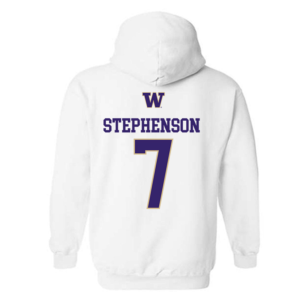 Washington - NCAA Beach Volleyball : Piper Stephenson - Sports Shersey Hooded Sweatshirt-1