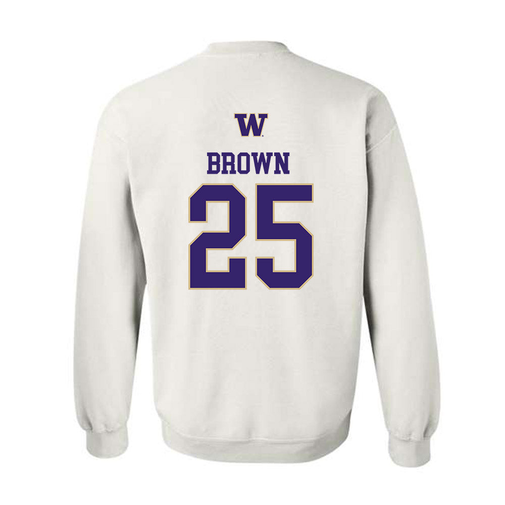 Washington - NCAA Beach Volleyball : MayaMay Brown - Sports Shersey Crewneck Sweatshirt-1